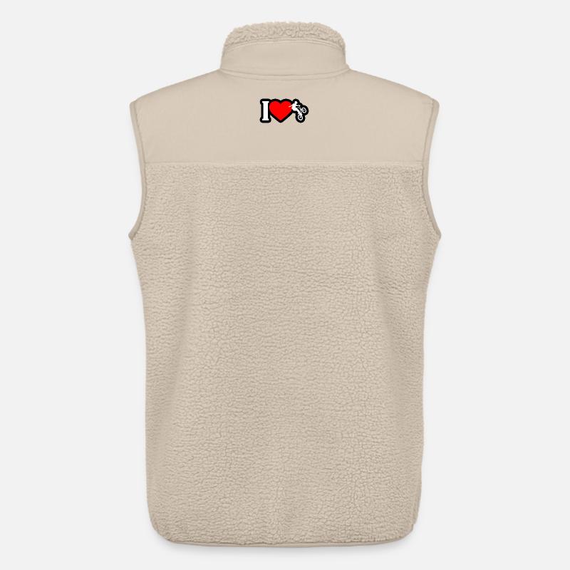Ich liebe BMX Freestyle - Unisex Sherpaweste von Stanley/Stella - Beige