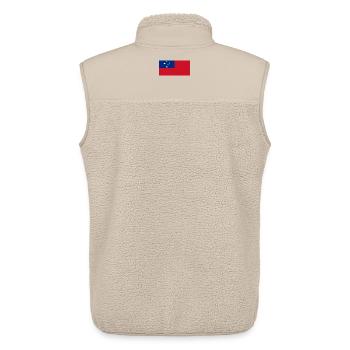 Samoa - Unisex Sherpaweste von Stanley/Stella - Beige - Hinten - AI Model Male 178 light (178cm)