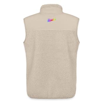 Parrain 2026, Sweat à capuche du Parrain, sac, T-shirt - Veste sans manches sherpa unisexe Stanley/Stella - beige - Dos - AI Model Male 178 light (178cm)