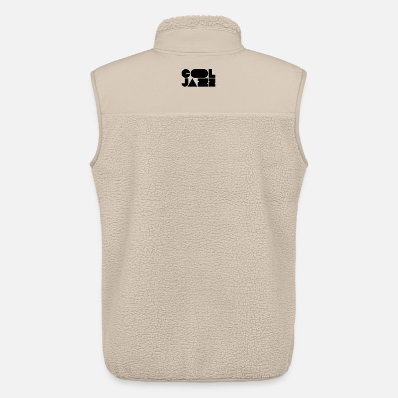 Bold cool jazz logo design - Unisex Sherpa Gilet by Stanley/Stella - beige