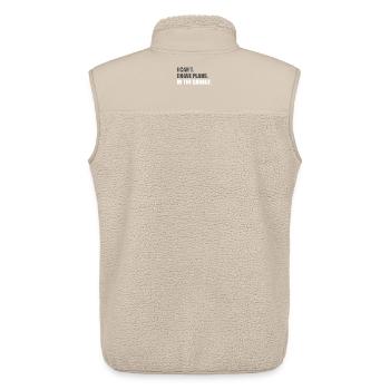 I can't i have plans Car lover car guy mechanic - Unisex Sherpaweste von Stanley/Stella - Beige - Hinten - AI Model Male 178 light (178cm)