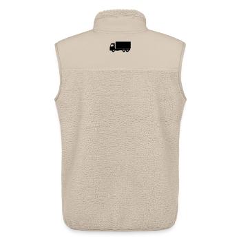 Lkw Silhouette - Unisex Sherpaweste von Stanley/Stella - Beige - Hinten - AI Model Male 178 light (178cm)