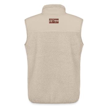 Insel Classic Oldtimerwelten Uhyst Spree Lausitz  - Unisex Sherpaweste von Stanley/Stella - Beige - Hinten - AI Model Male 178 light (178cm)