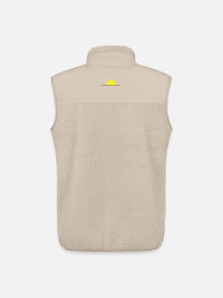 Rising or setting sun - Unisex Sherpa Gilet by Stanley/Stella - beige