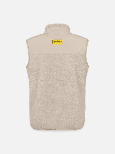 Hamburg place name sign Germany - Unisex Sherpa Gilet by Stanley/Stella - beige