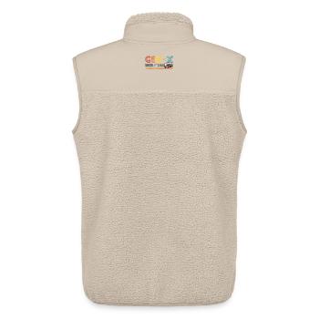 Gen-X Generation X 1965-1980 Retro Colors - Unisex Sherpa Gilet by Stanley/Stella - beige - Back - AI Model Male 178 light (178cm)