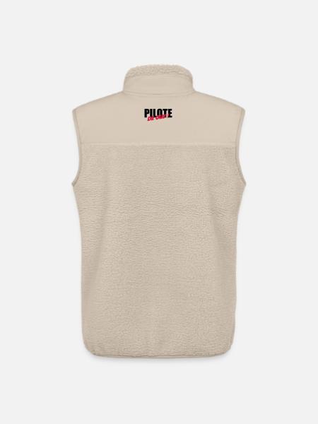 Pilote de ouf ! - Veste sans manches sherpa unisexe Stanley/Stella - beige