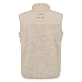 Cadeau 'Joueur 3 en cours de chargement', Bébé - Veste sans manches sherpa unisexe Stanley/Stella - beige - Dos - AI Model Male 178 light (178cm)