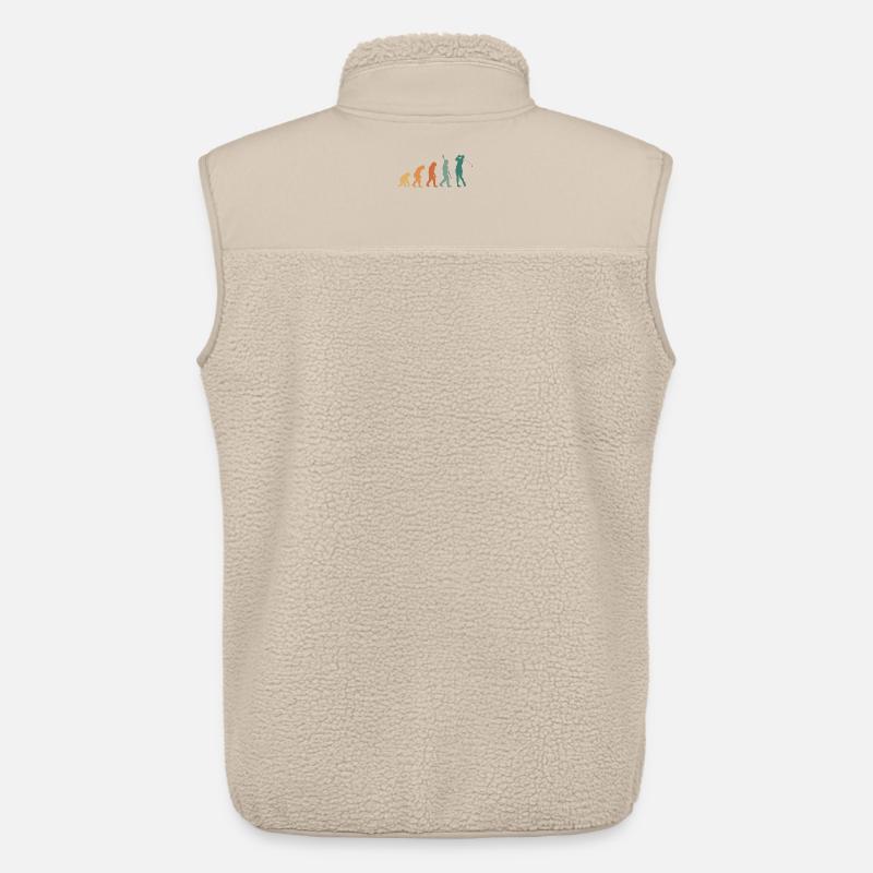 Evolution Golf Retro - Unisex Sherpa Gilet by Stanley/Stella - beige