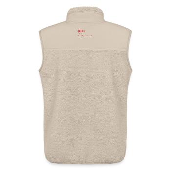 CHILI - Unisex Sherpa Gilet by Stanley/Stella - beige - Back - AI Model Male 178 light (178cm)