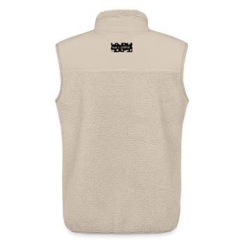 Muh o Schoklad - Unisex Sherpa Gilet by Stanley/Stella - beige - Back - AI Model Male 178 light (178cm)