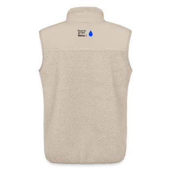 Besser als gar kein Wetter - Unisex Sherpaweste von Stanley/Stella - Beige - Hinten - AI Model Male 178 light (178cm)