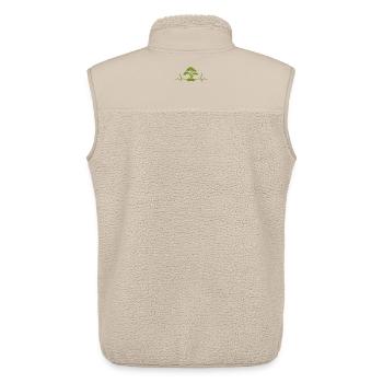 Japanese Bonsai Tree Plant Heartbeat Bonsai - Unisex Sherpa Gilet by Stanley/Stella - beige - Back - AI Model Male 178 light (178cm)