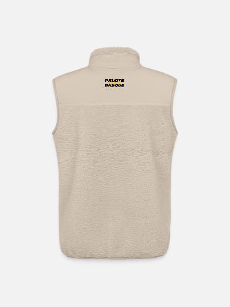 Pelote Basque - Veste sans manches sherpa unisexe Stanley/Stella - beige