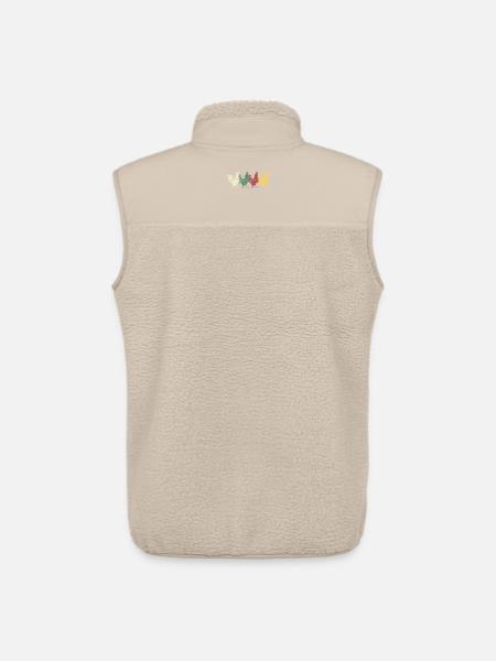 Rooster - Unisex Sherpa Gilet by Stanley/Stella - beige
