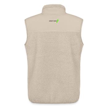 Barefoot Natural Runners 2023 1-line landscape - Unisex Sherpa Gilet by Stanley/Stella - beige - Back - AI Model Male 178 light (178cm)