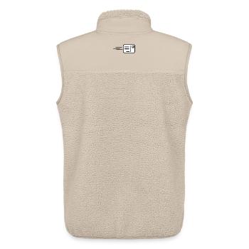 Logo card - Unisex Sherpa Gilet by Stanley/Stella - beige - Back - AI Model Male 178 light (178cm)