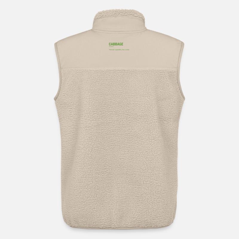 CABBAGE - Unisex Sherpaweste von Stanley/Stella - Beige