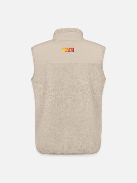 EFFATA - Unisex Sherpa Gilet by Stanley/Stella - beige