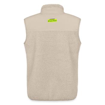 Ötscher - Montagne en Autriche - Veste sans manches sherpa unisexe Stanley/Stella - beige - Dos - AI Model Male 178 light (178cm)