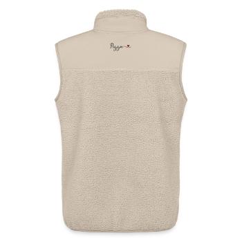 Pizza Heart - Unisex Sherpaweste von Stanley/Stella - Beige - Hinten - AI Model Male 178 light (178cm)