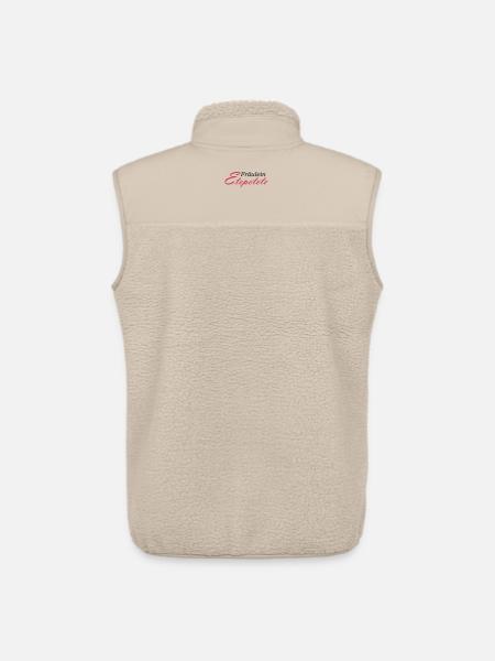 Miss Etepetete lettering - Unisex Sherpa Gilet by Stanley/Stella - beige