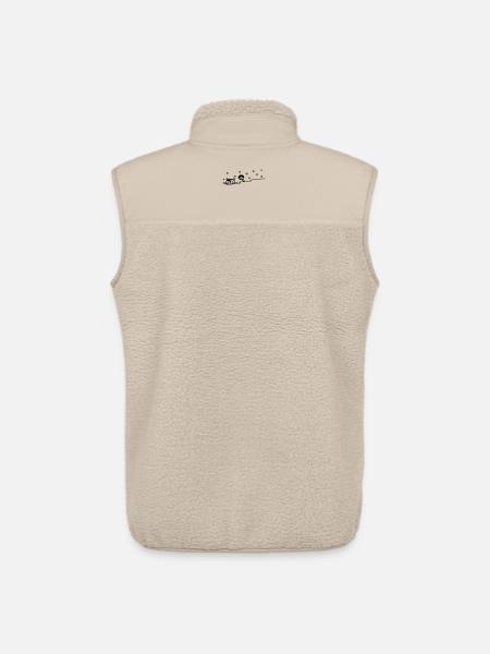 Niedliche Katze im Schnee - Unisex Sherpaweste von Stanley/Stella - Beige