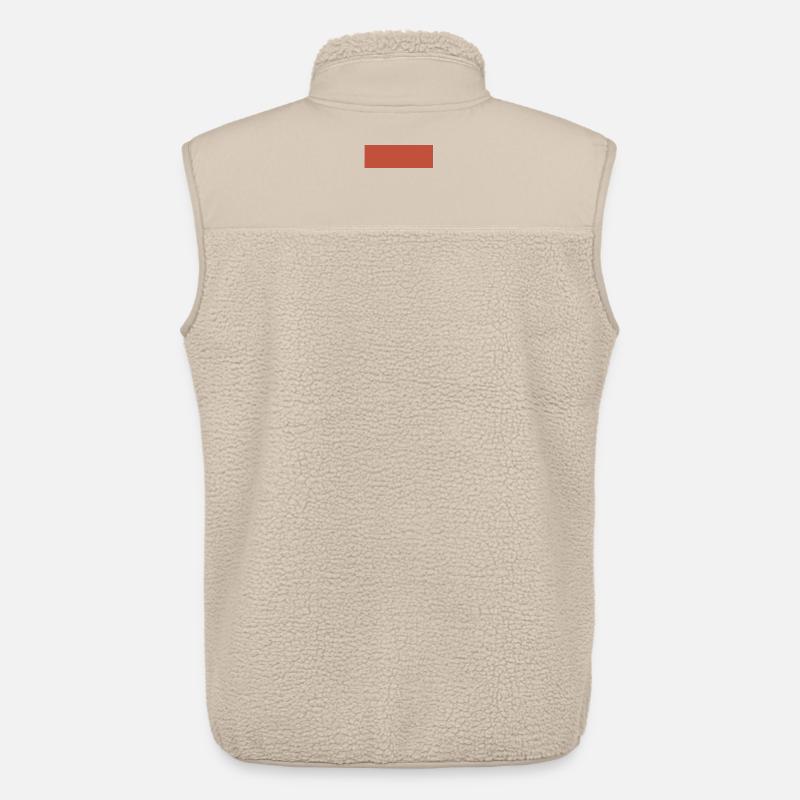 Abstraktes Erdtönen Muster - Unisex Sherpaweste von Stanley/Stella - Beige