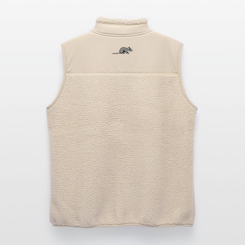 Profil secondaire de rat Mignon, bande dessinée drôle d’animal rongeur Veste sans manches sherpa unisexe Stanley/Stella