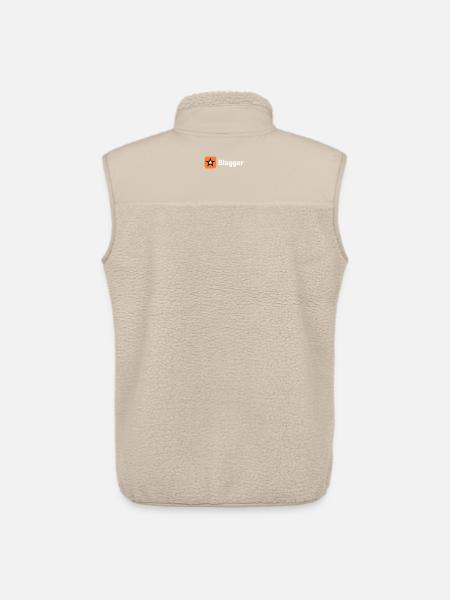 big blagger star - Unisex Sherpa Gilet by Stanley/Stella - beige
