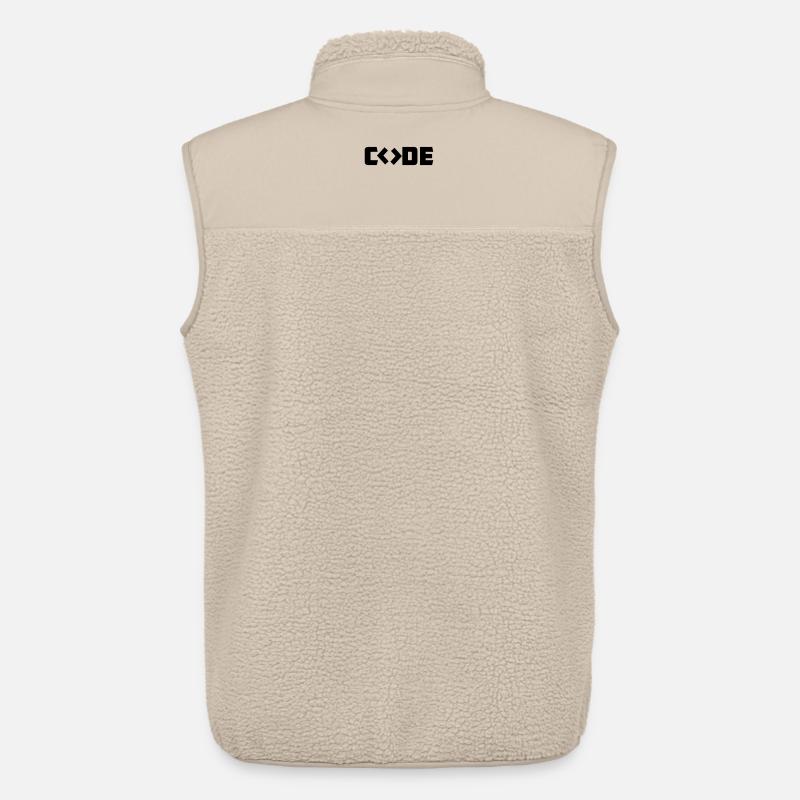 Programmer Code - Unisex Sherpa Gilet by Stanley/Stella - beige