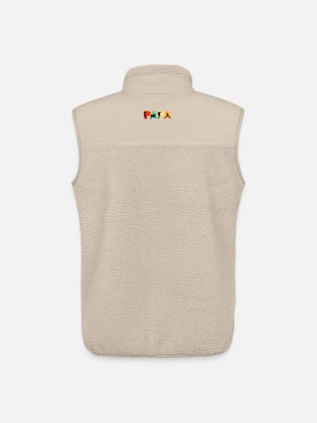 Papa Parkour Retro Freerunning Traceur Dad - Unisex Sherpa Gilet by Stanley/Stella - beige