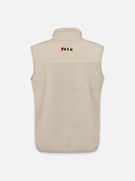 Papa Rapper Hip-Hop-Musik Silhouettenkunst - Unisex Sherpaweste von Stanley/Stella - Beige