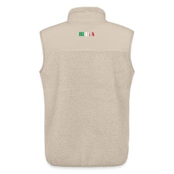 Bella Italia - Unisex Sherpaweste von Stanley/Stella - Beige - Hinten - AI Model Male 178 light (178cm)