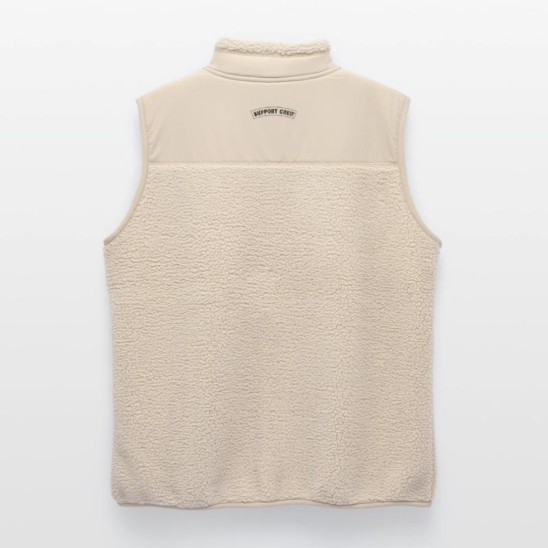 Support crew style patch Unisex Sherpa Gilet by Stanley/Stella