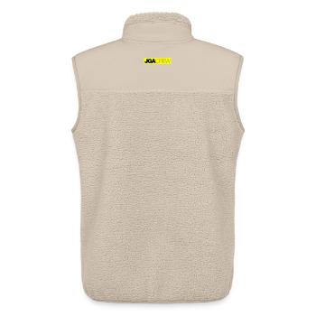 JGA Emblem / Logo - Unisex Sherpaweste von Stanley/Stella - Beige - Hinten - AI Model Male 178 light (178cm)