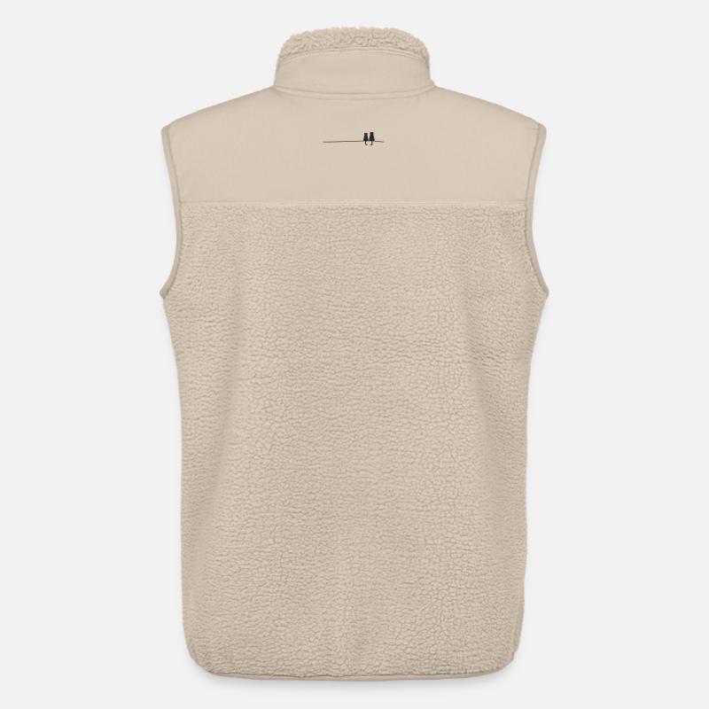 Katzensilhouetten  - Unisex Sherpaweste von Stanley/Stella - Beige