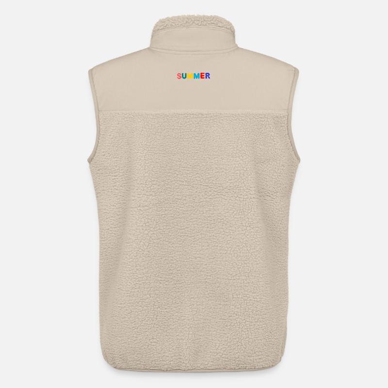 MAÎTRESSE. MAÎTRE. PROFESSEUR. ECOLE - Veste sans manches sherpa unisexe Stanley/Stella - beige