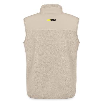 JGA Crew - Emblem - Unisex Sherpaweste von Stanley/Stella - Beige - Hinten - AI Model Male 178 light (178cm)