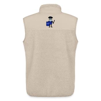 Polizist mit Schlagstock - Unisex Sherpaweste von Stanley/Stella - Beige - Hinten - AI Model Male 178 light (178cm)