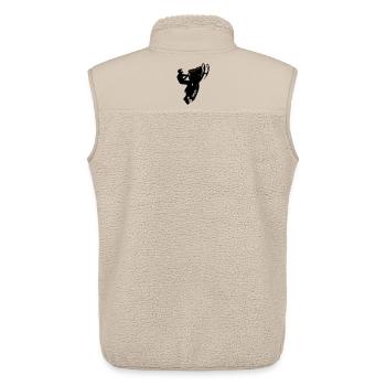 Snowmobile cleasanna tiománaí - Unisex Sherpa Gilet by Stanley/Stella - beige - Back - AI Model Male 178 light (178cm)