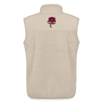 Rose (Blume) - Unisex Sherpaweste von Stanley/Stella - Beige - Hinten - AI Model Male 178 light (178cm)
