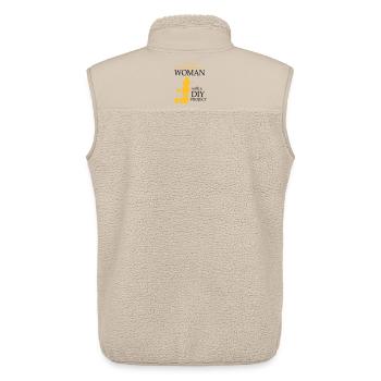 2541614 128189769 DIY - Unisex Sherpa Gilet by Stanley/Stella - beige - Back - AI Model Male 178 light (178cm)