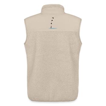 High diving - Unisex Sherpa Gilet by Stanley/Stella - beige - Back - AI Model Male 178 light (178cm)