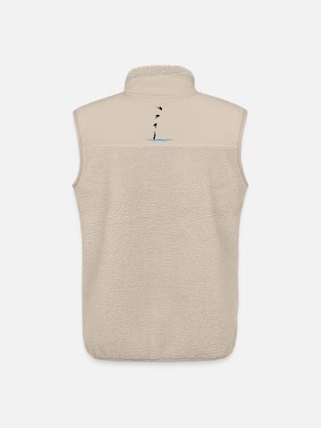 Saut de tour - Veste sans manches sherpa unisexe Stanley/Stella - beige