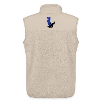 Judo - Unisex Sherpaweste von Stanley/Stella - Beige - Hinten - AI Model Male 178 light (178cm)