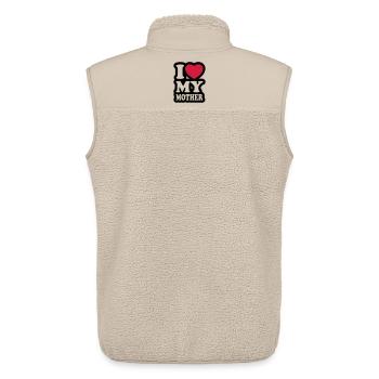 I love my mother - Unisex Sherpaweste von Stanley/Stella - Beige - Hinten - AI Model Male 178 light (178cm)