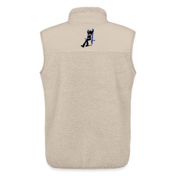 ski girl - Unisex Sherpaweste von Stanley/Stella - Beige - Hinten - AI Model Male 178 light (178cm)
