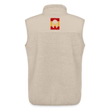 Gladiador Espagne - Drapeau - Veste sans manches sherpa unisexe Stanley/Stella - beige - Dos - AI Model Male 178 light (178cm)