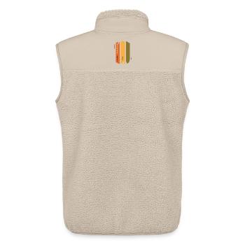 Lachyoga fällt aus - Unisex Sherpaweste von Stanley/Stella - Beige - Hinten - AI Model Male 178 light (178cm)